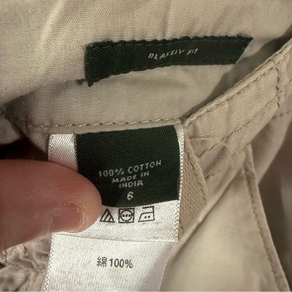 Eddie Bauer Tan Cargo Pants Relaxed Fit Lightweight - Picture 5 of 6